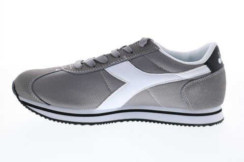 Diadora Vega 175065-C5888 Mens Gray Canvas Lace Up Lifestyle Sneakers Shoes