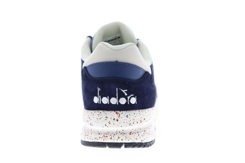 Diadora Eclipse Premium Mens Blue Suede Sneakers Low Top Shoes