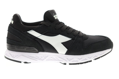 Diadora Titan Reborn Chromia Mens Black Suede Sneakers Low Top Shoes