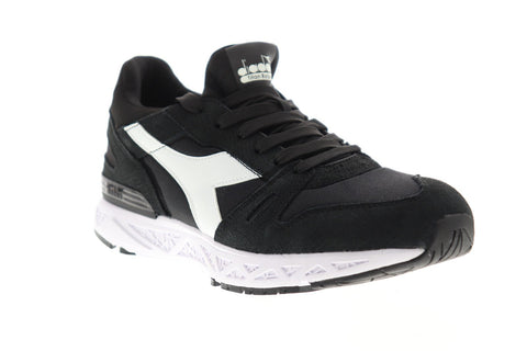 Diadora Titan Reborn Chromia Mens Black Suede Sneakers Low Top Shoes