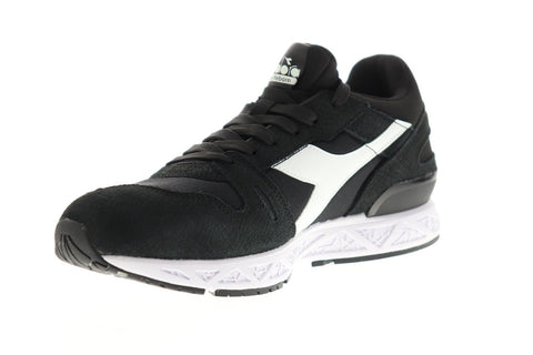 Diadora Titan Reborn Chromia Mens Black Suede Sneakers Low Top Shoes