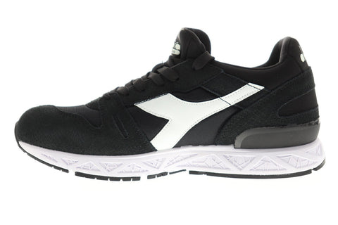 Diadora Titan Reborn Chromia Mens Black Suede Sneakers Low Top Shoes