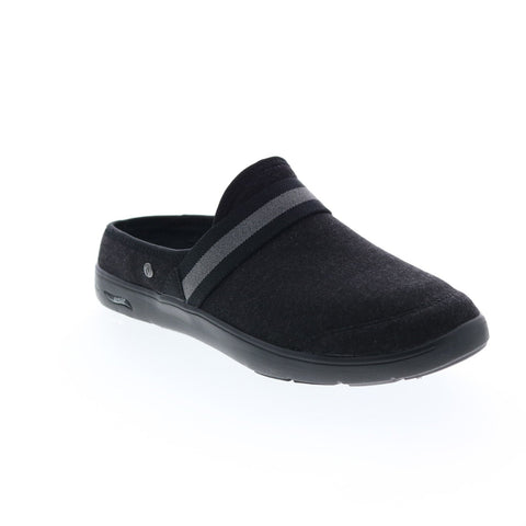 Skechers Arch Fit Lounge Comfy 175135 Womens Black Canvas Slippers Clogs Shoes