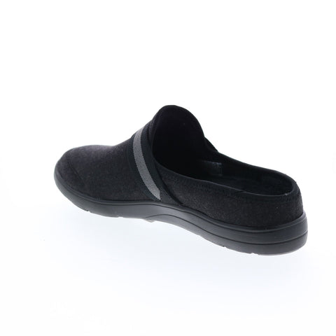 Skechers Arch Fit Lounge Comfy 175135 Womens Black Canvas Slippers Clogs Shoes
