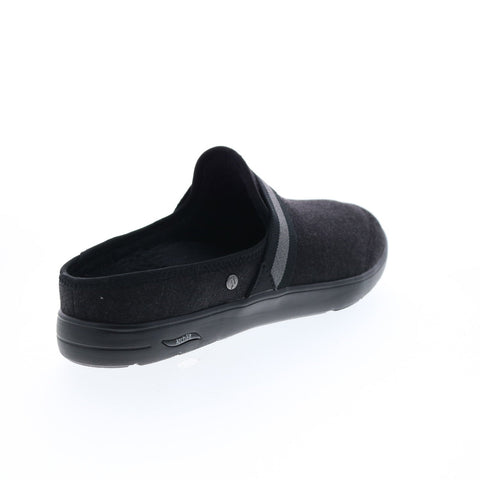 Skechers Arch Fit Lounge Comfy 175135 Womens Black Canvas Slippers Clogs Shoes