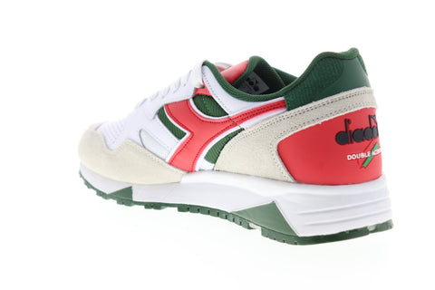 Diadora N9002 Beta 175498-C5283 Mens White Suede Lace Up Low Top Sneakers Shoes