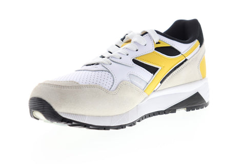 Diadora N9002 Beta 175498-C8224 Mens White Suede Lace Up Low Top Sneakers Shoes