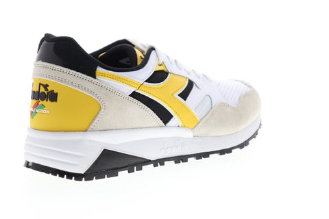 Diadora N9002 Beta 175498-C8224 Mens White Suede Lace Up Low Top Sneakers Shoes