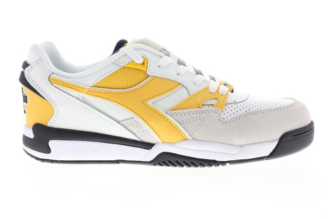 Diadora Rebound Ace Beta 175499-C8224 Mens White Suede Low Top Sneakers Shoes