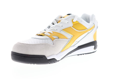 Diadora Rebound Ace Beta 175499-C8224 Mens White Suede Low Top Sneakers Shoes