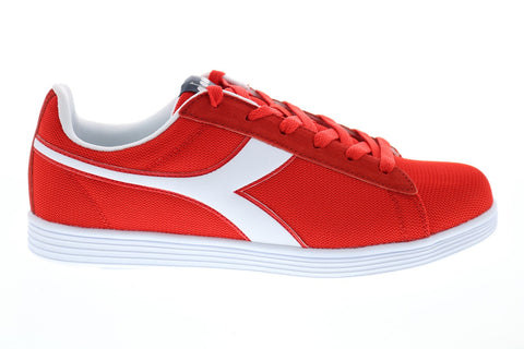 Diadora Court Fly 175743-45032 Mens Red Canvas Lifestyle Sneakers Shoes