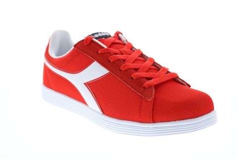 Diadora Court Fly 175743-45032 Mens Red Canvas Lifestyle Sneakers Shoes