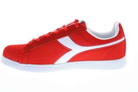 Diadora Court Fly 175743-45032 Mens Red Canvas Lifestyle Sneakers Shoes