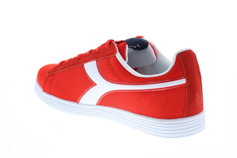 Diadora Court Fly 175743-45032 Mens Red Canvas Lifestyle Sneakers Shoes