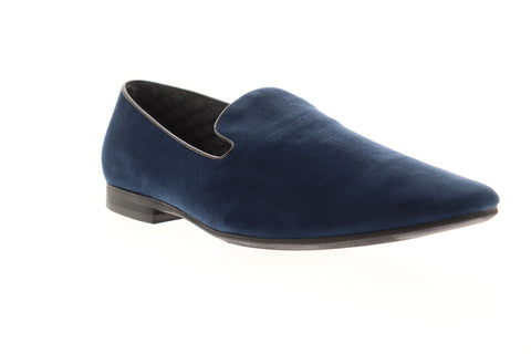 Giorgio Brutini Cress 176033 Mens Blue Canvas Slip On Casual Loafers Shoes