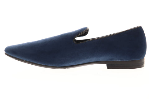 Giorgio Brutini Cress 176033 Mens Blue Canvas Slip On Casual Loafers Shoes