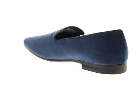 Giorgio Brutini Cress 176033 Mens Blue Canvas Slip On Casual Loafers Shoes