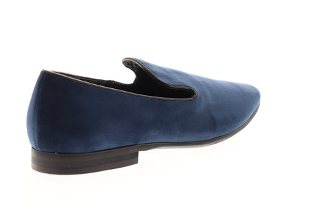 Giorgio Brutini Cress 176033 Mens Blue Canvas Slip On Casual Loafers Shoes