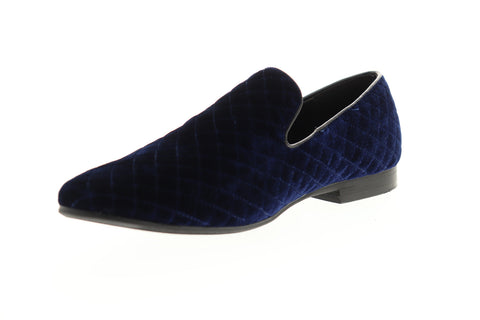Giorgio Brutini Chatwal 176273 Mens Blue Canvas Slip On Casual Loafers Shoes