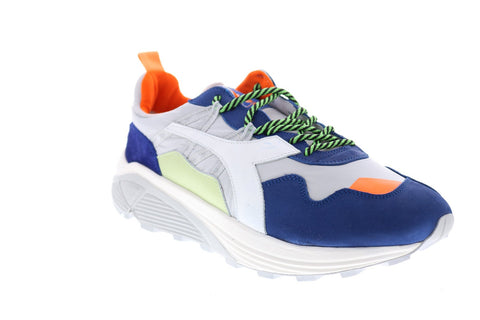 Diadora Rave Nylon 176639-20015 Mens White Leather Lifestyle Sneakers Shoes