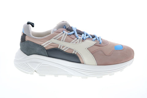 Diadora Rave Nylon 176639-30055 Mens Pink Leather Lifestyle Sneakers Shoes