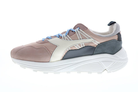 Diadora Rave Nylon 176639-30055 Mens Pink Leather Lifestyle Sneakers Shoes