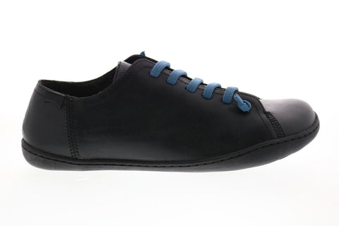 Camper Peu Cami 17665-014 Mens Black Leather Lace Up Euro Sneakers Shoes