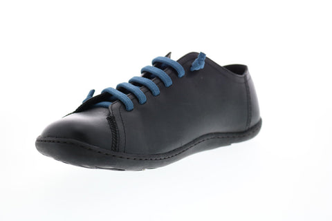Camper Peu Cami 17665-014 Mens Black Leather Lace Up Euro Sneakers Shoes
