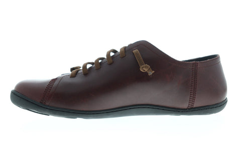 Camper Peu Cami 17665-173 Mens Burgundy Leather Lace Up Euro Sneakers Shoes