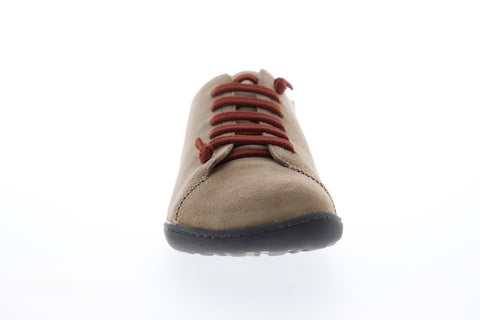 Camper Peu Cami 17665-183 Mens Brown Tan Suede Lace Up Low Top Sneakers Shoes