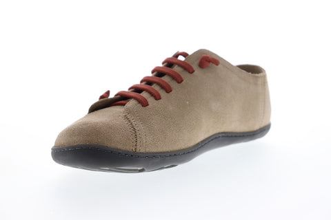 Camper Peu Cami 17665-183 Mens Brown Tan Suede Lace Up Low Top Sneakers Shoes
