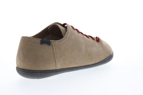 Camper Peu Cami 17665-183 Mens Brown Tan Suede Lace Up Low Top Sneakers Shoes