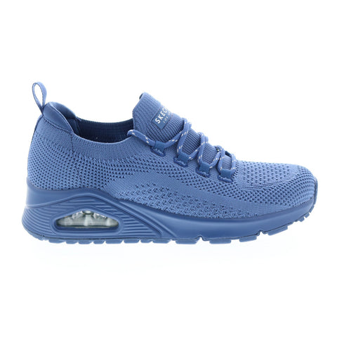 Skechers Uno Everywear 177102 Womens Blue Lace Up Lifestyle Sneakers Shoes