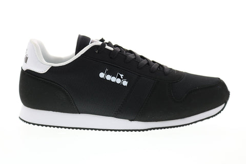 Diadora Snap Run 177260-80013 Mens Black Canvas Lifestyle Sneakers Shoes