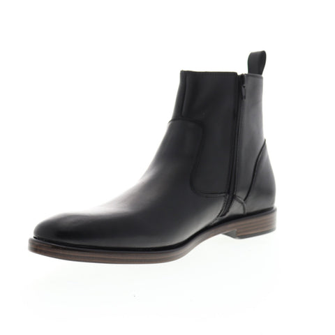 Giorgio Brutini Shale 177261 Mens Black Leather Chelsea Zipper Boots Shoes