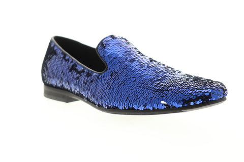 Giorgio Brutini Cohort 179303 Mens Blue Low Top Slip On Casual Loafers Shoes