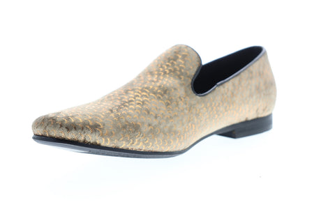 Giorgio Brutini Court 179634 Mens Gold Yellow Canvas Casual Loafers Shoes