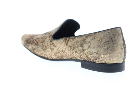 Giorgio Brutini Court 179634 Mens Gold Yellow Canvas Casual Loafers Shoes