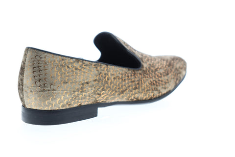 Giorgio Brutini Court 179634 Mens Gold Yellow Canvas Casual Loafers Shoes