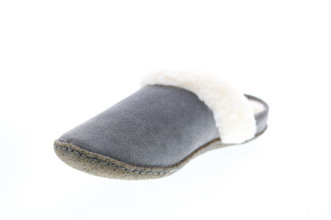 Sorel Nakiska Slide II 1807871052 Womens Gray Suede Mules Slippers Shoes