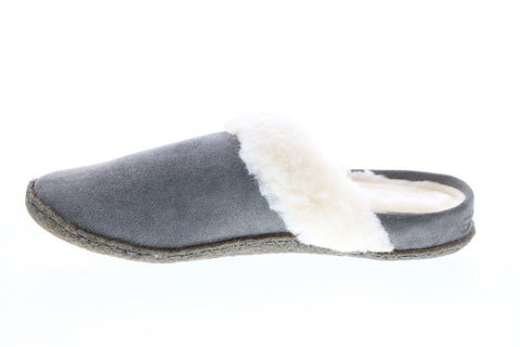 Sorel Nakiska Slide II 1807871052 Womens Gray Suede Mules Slippers Shoes
