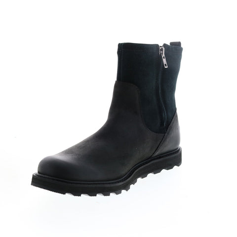 Sorel Madson Zip Waterproof 1808011010 Mens Black Leather Casual Dress Boots