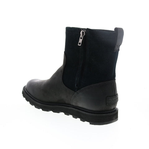 Sorel Madson Zip Waterproof 1808011010 Mens Black Leather Casual Dress Boots