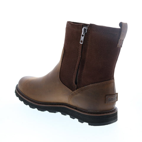 Sorel Madson Zip Waterproof 1808011256 Mens Brown Leather Casual Dress Boots
