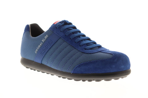 Camper Pelotas Xlite 18302-113 Mens Blue Suede Lace Up Low Top Sneakers Shoes