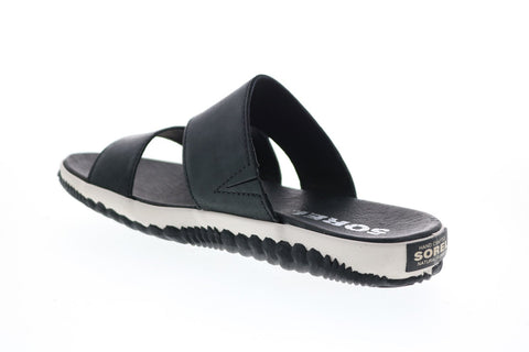 Sorel Out N About Plus Slide 1848491010 Womens Black Slides Sandals Shoes