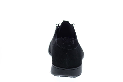 Camper 1913 18552-083 Mens Black Nubuck Oxfords & Lace Ups Plain Toe Shoes