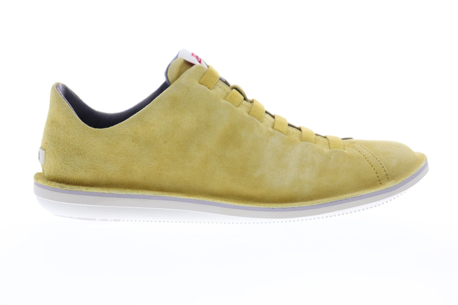 Camper Beetle 18751-063 Mens Yellow Suede Low Top Lace Up Euro Sneaker