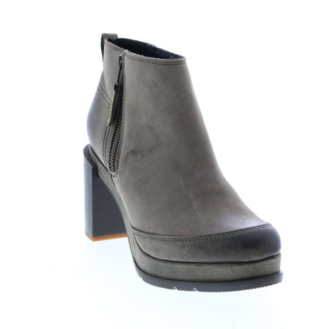 Sorel Blake Bootie Quarry 1876641245 Womens Gray Nubuck Zipper Ankle & Booties Boots 