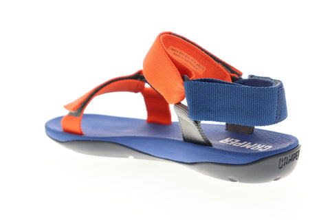 Camper Match 18824-045 Mens Orange Canvas Strap Sport Sandals Shoes